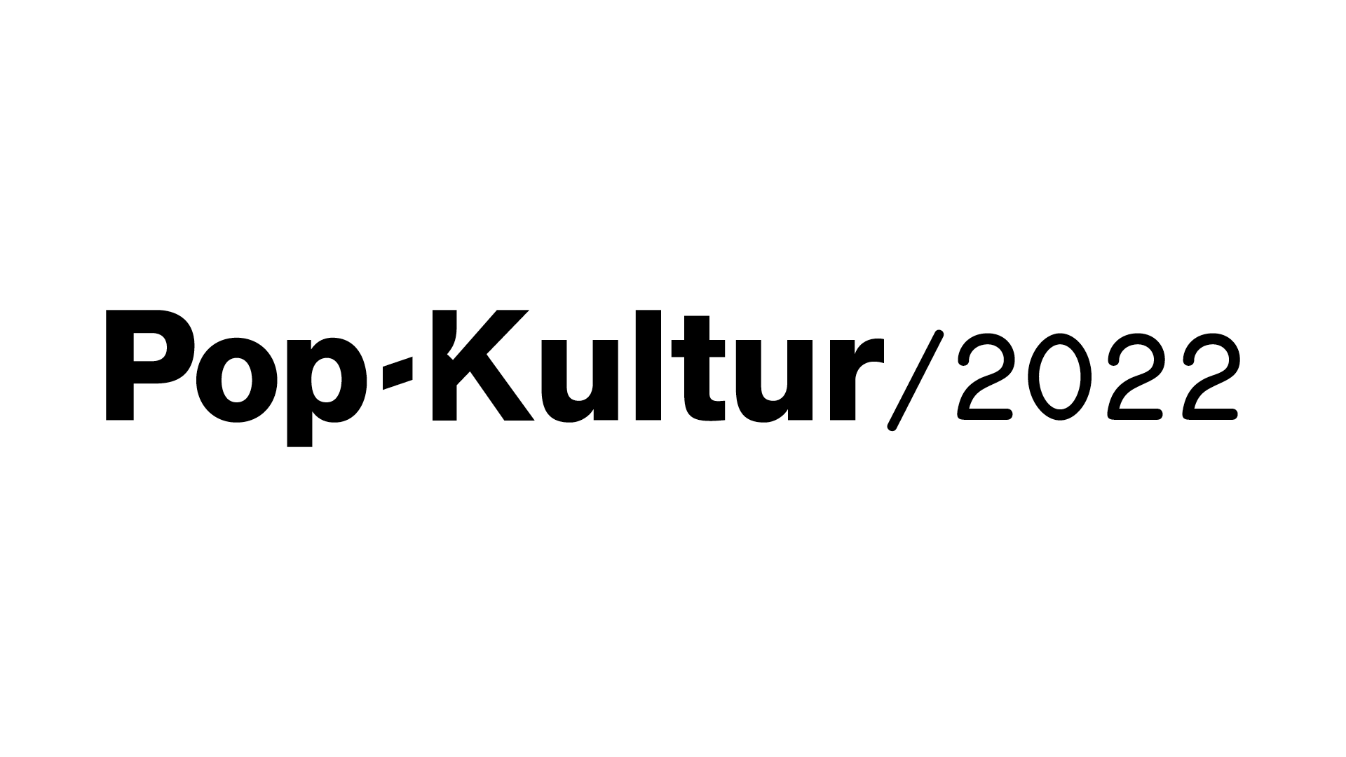 Pop-Kultur 2022 Logo black white background
