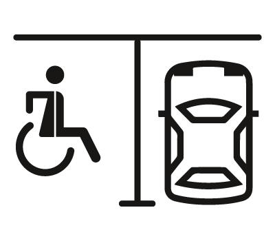 Icon Behindertenparkplatz